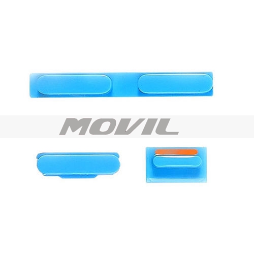 Replacement Part Volume Power Mute Switch Button Set Kit Blue For iPhone 5C